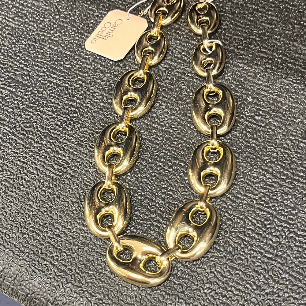 NWT โ๏ธ ๐โ๏ธ Camila Coelho Gorgeous Set of Goldtone Necklace & Bracelet - Picture 6 of 17